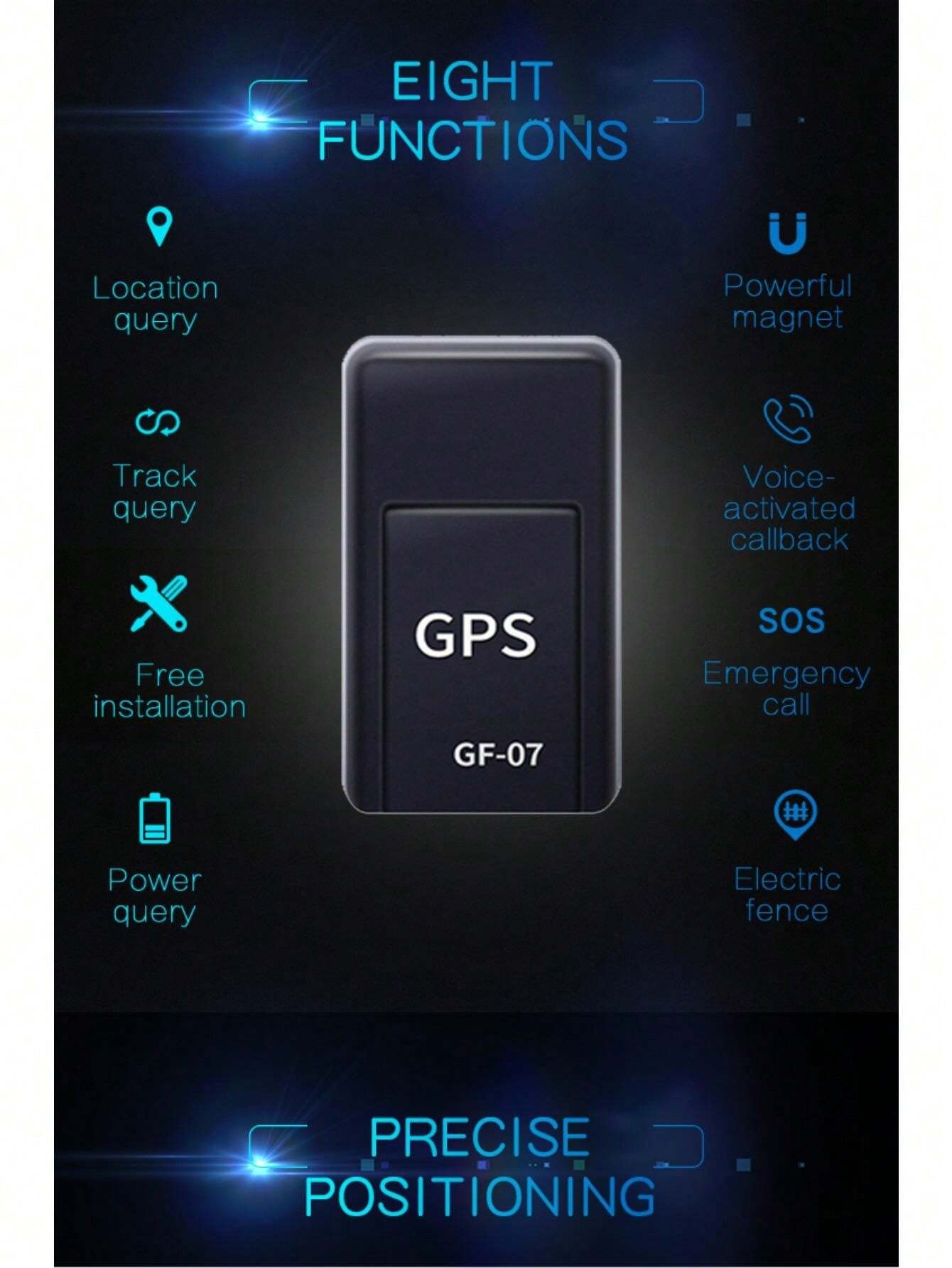 Mini localizador GPS magnético con audio