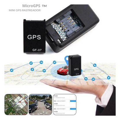 Mini localizador GPS magnético con audio