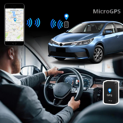 Mini localizador GPS magnético con audio